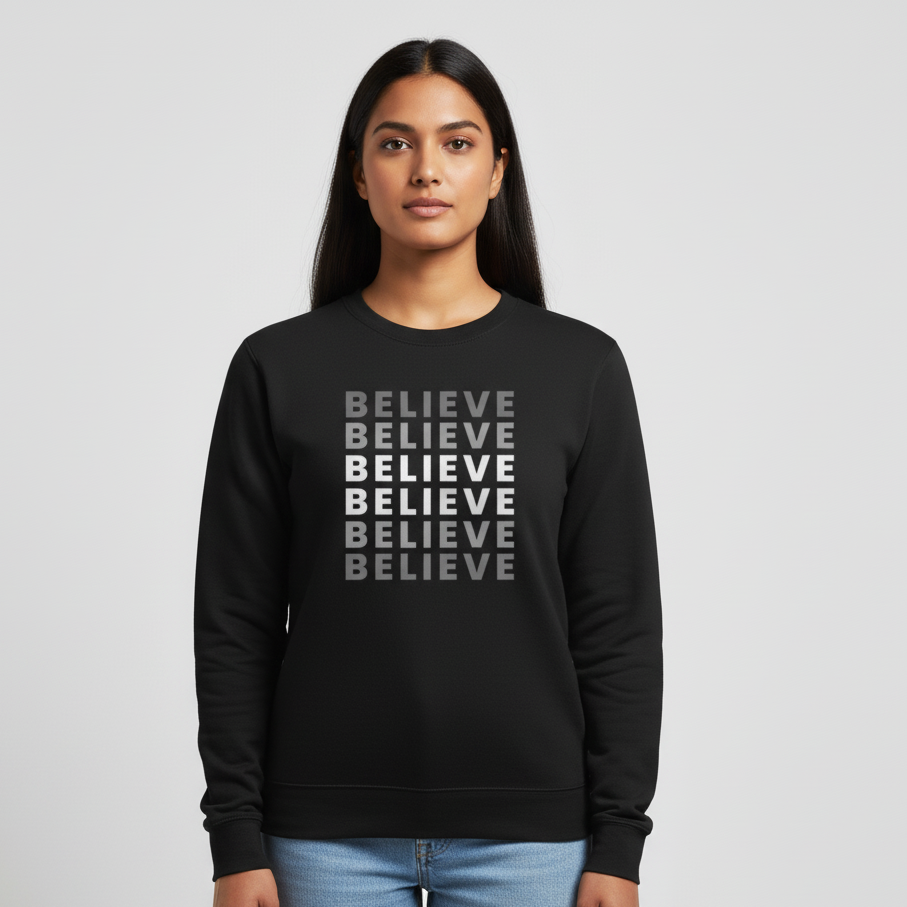 Believe | Premium Unisex Sweatshirt | WarpRush