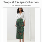 Tropical Pencil Skirt | Women | WarpRush